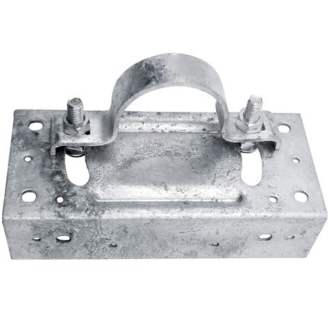 round metal post wood bracket|galvanized fence post mounting brackets.